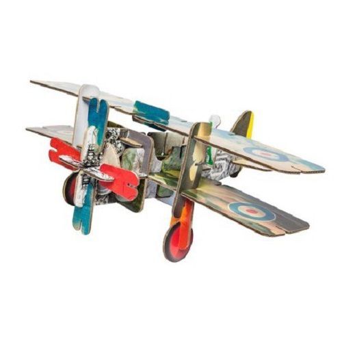 Construis Ce Biplan Trop Cool ;Envole Toi Avec Le Pilote Au Dessus Du Desert Du Sahara Ou Au Sommet De L'hymalaya-Kidsonroof
