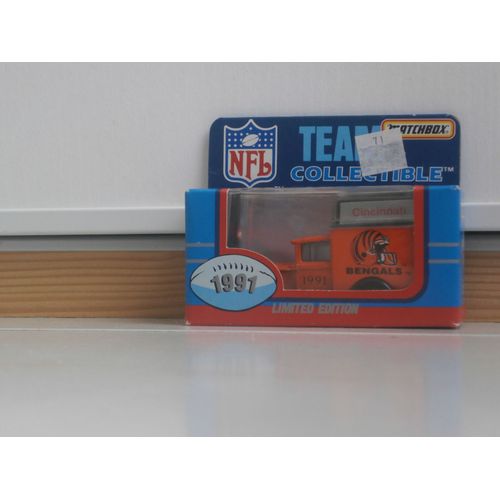Voiturette Matchbox Des Cincinnati Bengals "1991" Nfl-Matchbox