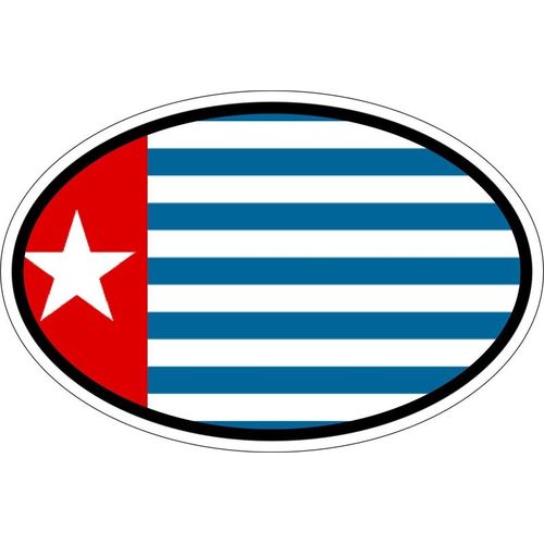 Autocollant Sticker Drapeau Code Pays Papouasie Occidentale West Papua Barat