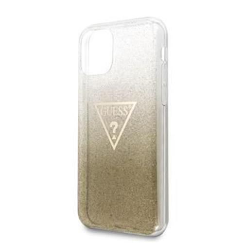 Coque Pour Iphone 11 Pro Guess Solid Glitter Or