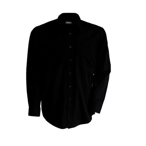 Chemise Popeline Manches Longues - K545 - Noir - Homme