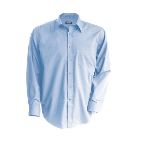 Chemise Popeline Manches Longues - K545 - Bleu Ciel - Homme