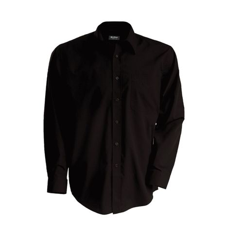 Chemise Popeline Manches Longues - K545 - Marron - Homme