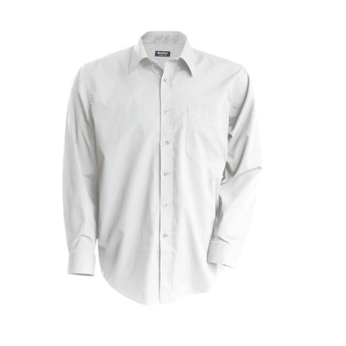 Chemise Popeline Manches Longues - K545 - Blanc - Homme