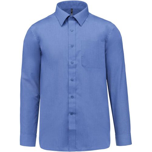 Chemise Popeline Manches Longues - K545 - Bleu Cobalt - Homme