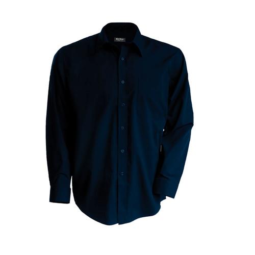 Chemise Popeline Manches Longues - K545 - Bleu Marine - Homme