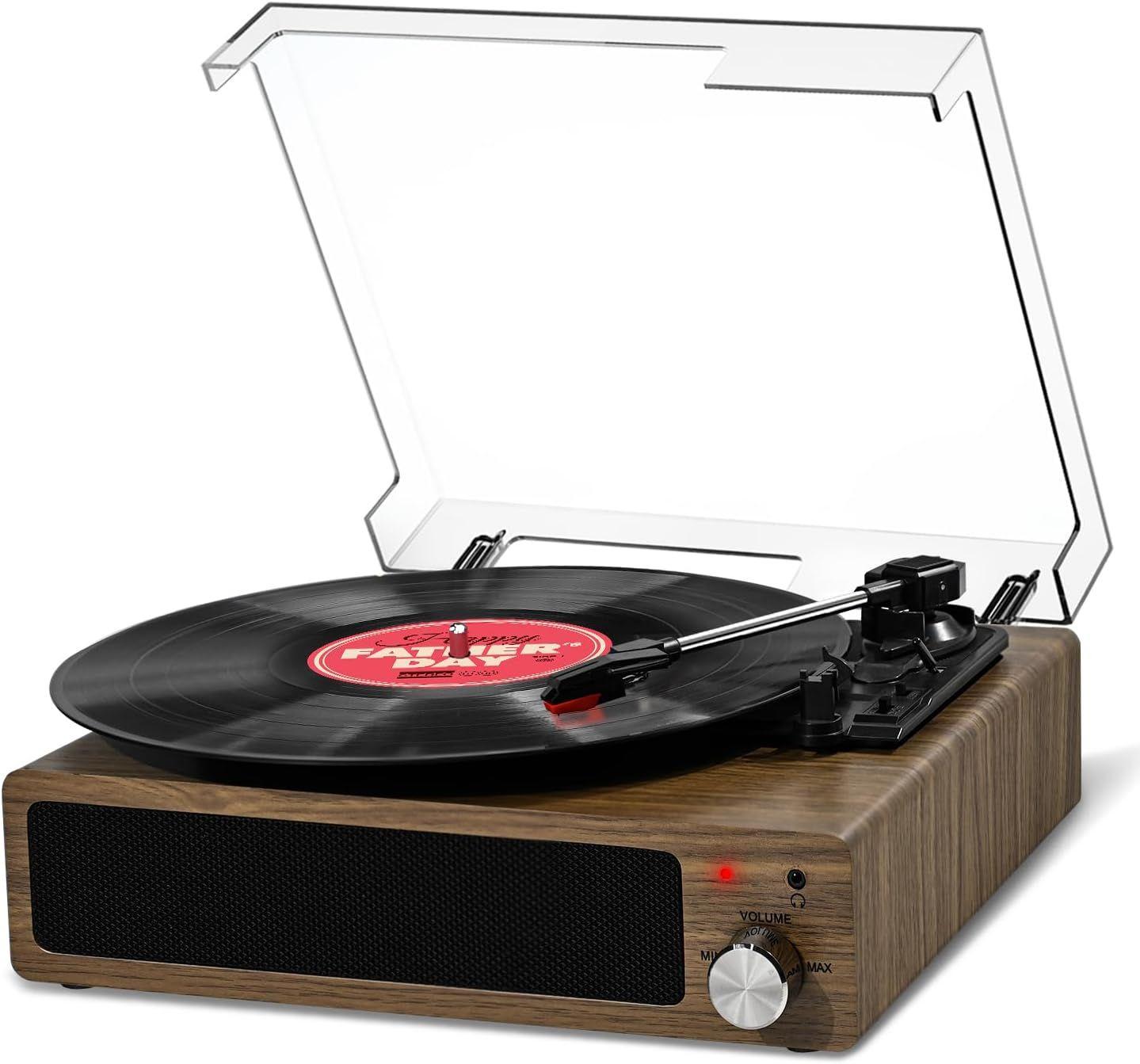 Gris Gris Platine Vinyle, Tourne-Disque Vinyle Bluetooth Por...