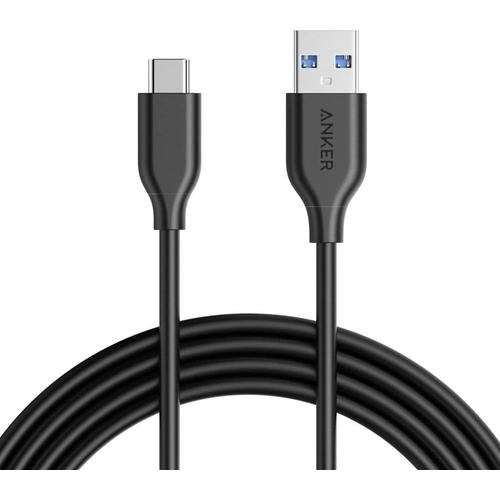 Noir Powerline Cable USB 3.0 vers USB C (1,8 m) avec résistance de traction 56 K Ohm pour Samsung Galaxy Note 8, S8, S8+, S9, Oculus