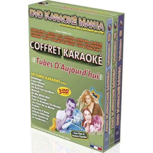 Dvd Karaoké Mania - Coffret 3 Dvd : Tubes D'aujourd'hui (2017 À 2019)