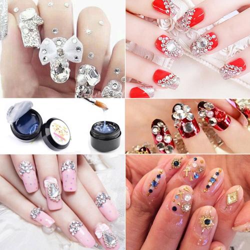 Nail Art Uv Gel Builder Tips Colle Clair Rose Blanc Couleurs Extension Manucure Nouveau Rakuten