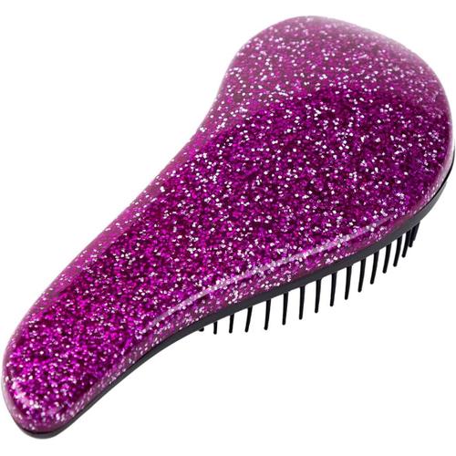 Lilas 1 Brosse À Cheveux Démêlante Avec Poignée Scintillante - Brosse À Cheveux Démêlante - Pour Salon De Coiffure - Violet