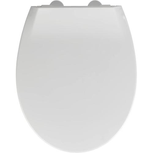 Blanc Abattant WC Syros Family - Abattant WC 2-en-1 pour les enfants et les parents avec système d'abaissement automatique,