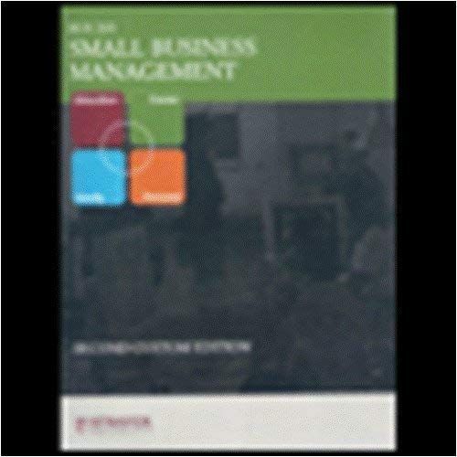 Small Business Management (Strayer University) (Bus 205)