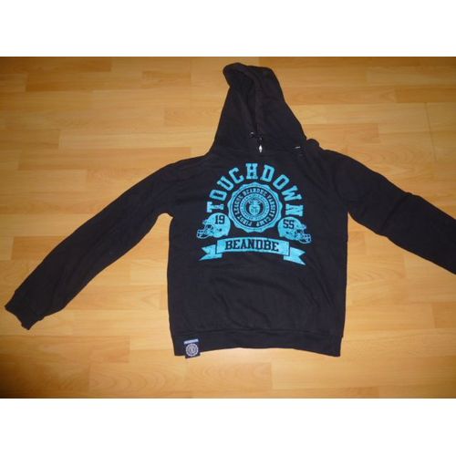 Sweat Noir Et Turquoise À Capuche Be And Be - 16 Ans