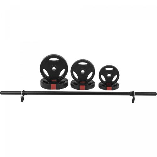 Gorilla Sports - Set D'haltère Aérobic De 20 Kg (Avec Disques Plastique Grip)