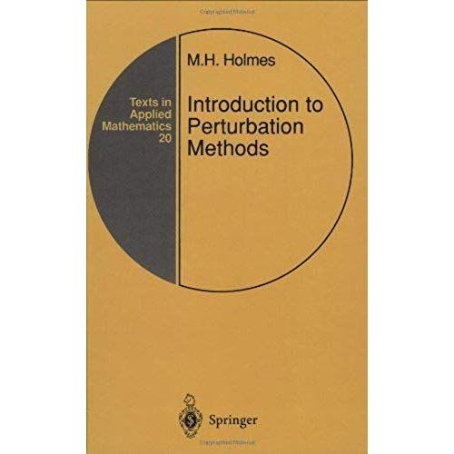 Introduction To Perturbation Methods (Texts In Applied Mathematics) (V. 20)