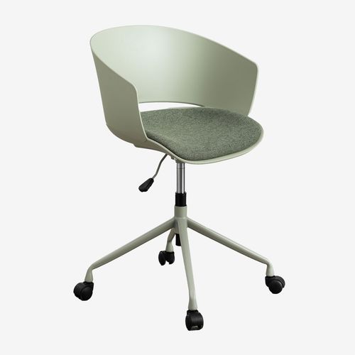 Chaise De Bureau Morgana Avec Roulettes Vert Bambou