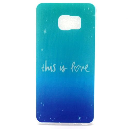 Coque Samsung Galaxy S6 Edge Plus This Is Blue Love Silicone Souple (Tpu)