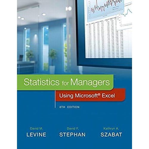 Statistics For Managers Using Microsoft Excel
