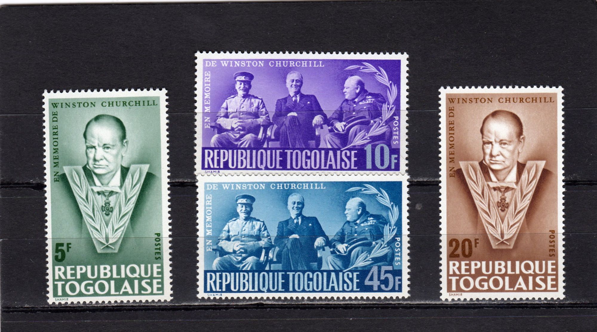 Timbres-Poste Du Togo (Mort De Sir Winston Churchill)