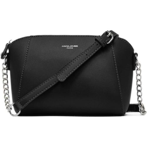 Noir - Petit Sac Bandoulière Croisé Femme Trapèze - Cuir PU - Pochette Soirée Mode Travail Shopping Elégant Tendance Chic - Noir