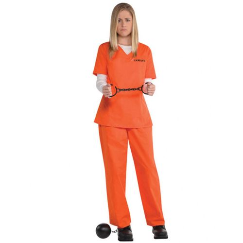 Déguisement Prisonnière Orange Femme - Taille: M