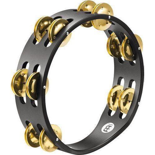 Meinl Cta2bbk - Tambourin Bois 8" Cymbalettes Laiton - Noir