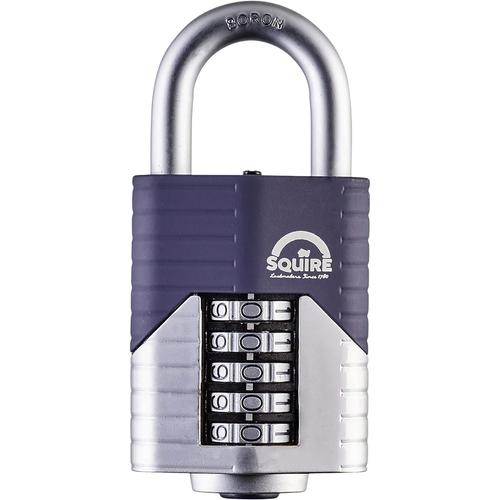 manille ouverte Cadenas robuste (Vulcan Combi 60) - Anse ouverte la plus résistante - Cadenas Vulcan à 5 viroles - Acier allié