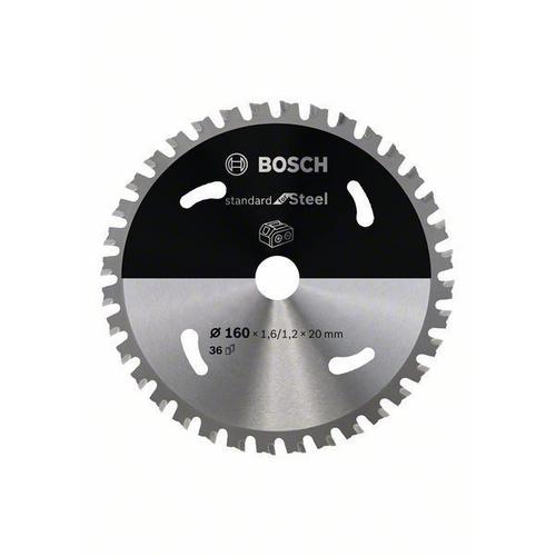 Bosch Lame de scie circulaire Standard for Steel pour scies sans fil 160 x 1,6/1,2 x 20 T36 - 2608837749