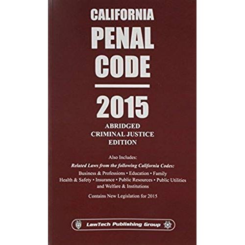 2015 Penal Code California Abr