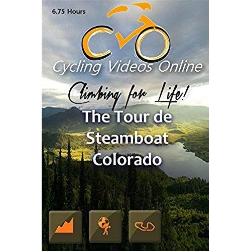 Climbing For Life! The Tour De Steamboat, Colorado, A Virtual 100 Mile Bike Ride. Indoor Cycling Training / Leg Spinning, Fitness And Workout Videos