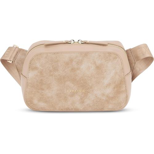 Beige Expatrié Sac à Bandoulière Femmes Petit - Fleur - Sac à Main Elégant en Cuir Végétal - Sac Porté Croisé Chic pour Loisirs,