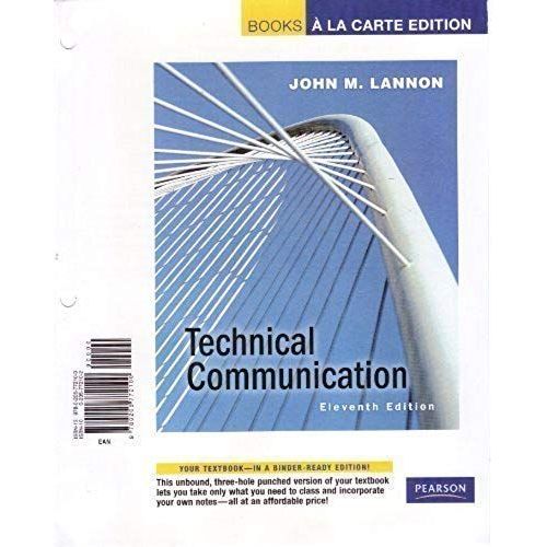 Technical Communication (Books A La Carte)