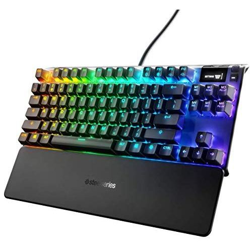 Le clavier mécanique Steelseries Apex 7 Tkl Rgb utilise le commutateur rouge