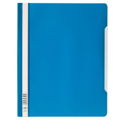 Durable - Chemise De Présentation À Lamelles En Pvc - Bleu - Lot De 50