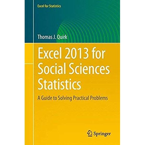 Excel 2013 For Social Sciences Statistics