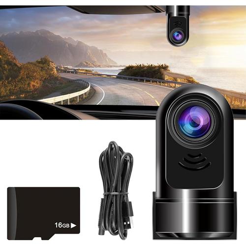 16 G 1080P HD 360° Rotating Mini ADAS Dashcam, Equipped with 16G/32G Memory Card, High Definition, Real-Time Video Recording, 2024