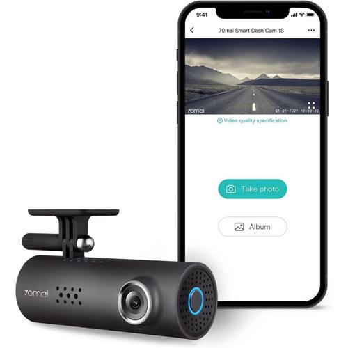 Black Dash Cam Voiture Conduite Enregistreur Caméra de Bord 1080 P Full HD Smart Voiture DVR Nuit Version WiFi 130 Degrés sans Fil