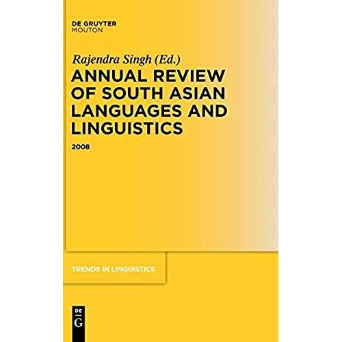 Annual Review Of South Asian Languages And Linguistics