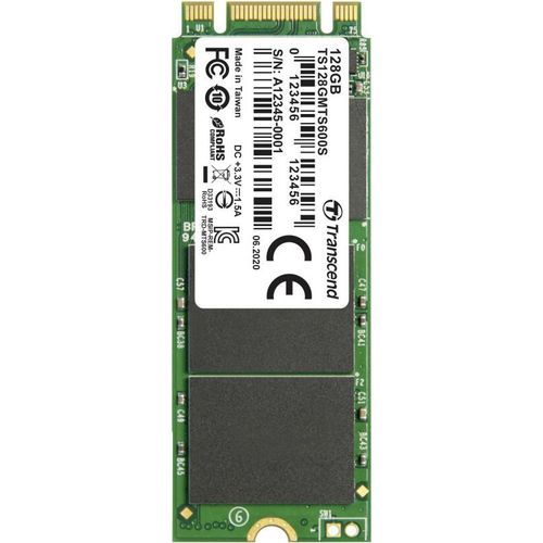 Transcend MTS600S - SSD - 128 Go - interne - M.2 2260 - SATA 6Gb/s