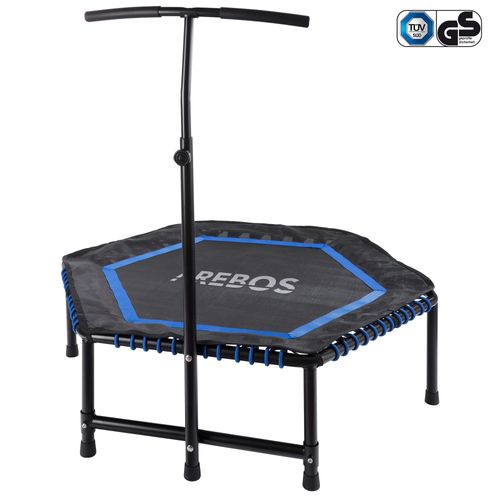 Arebos Trampoline D'exercice | Mini Rebondisseur | Jumping | Trampoline De Fitness | Hexagone
