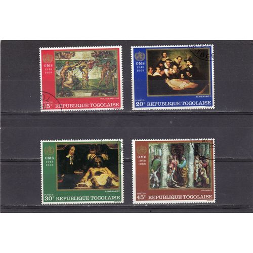 Timbres-Poste Du Togo (20ème Anniversaire De LOrganisation Mondiale De La Santé)