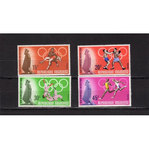 Timbres-Poste Du Togo (Jeux Olympiques De Mexico)