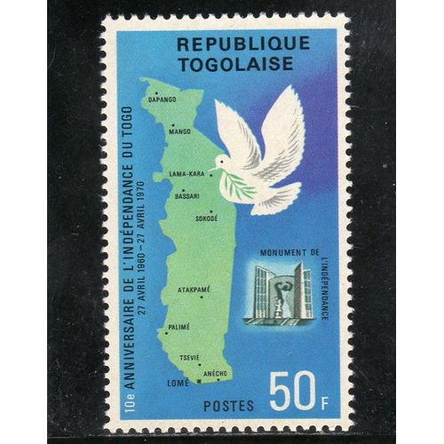 Timbre-Poste Du Togo (10ème Anniversaire De LIndépendance)