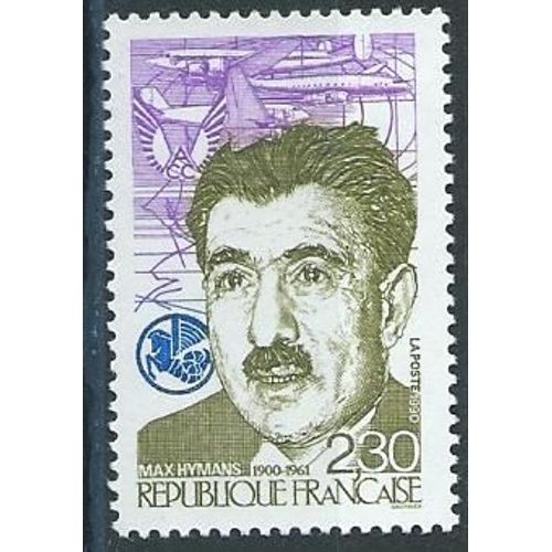 Max Hymans, Homme Politique, Organisateur D'air France 1990 Neuf** N° 2638