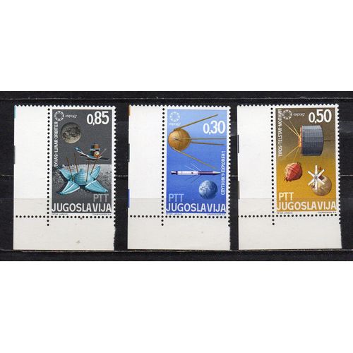 Yougoslavie- Série De 3 Timbres Neufs- Espace