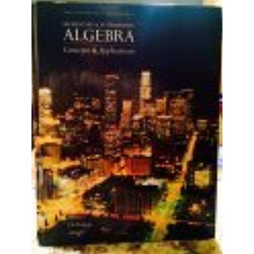 "Elementary & Intermediate Algebra Concepts & Applications" Third Custom Edition For East Los Angeles College; "Student's Solutions Manual" Included