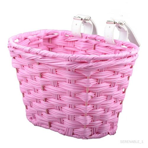 Panier De Vélo Amovible, Panier Avant De Vélo Pour Filles Et Garçons Rose