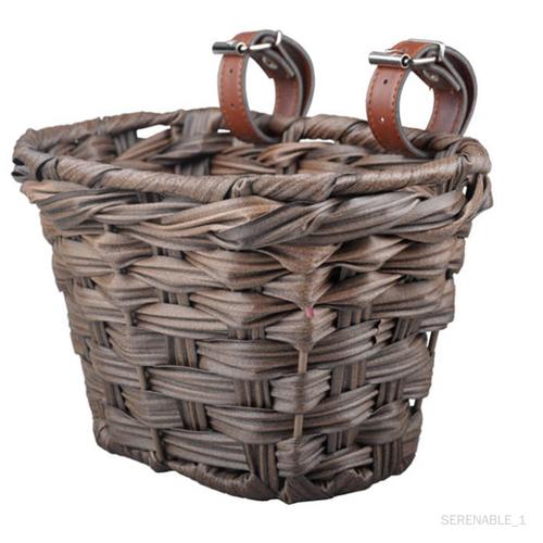 Panier De Vélo Amovible, Panier Avant De Vélo Pour Filles Et Garçons Marron Foncé