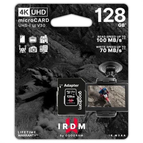 Goodram IRDM UHS-I U3 Micro SD 128GB c/adap